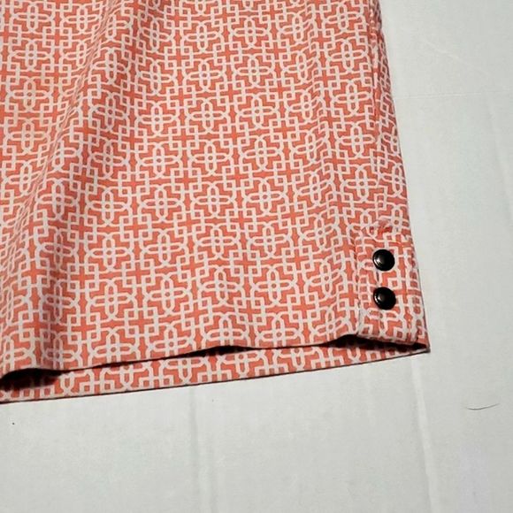 Counterparts Peach Retro 90s Abstract Print High Rise Straight Leg Cropped Pants - Picture 6 of 10